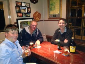 LtoR tony dick hugh neal brian eccles relaxing in an aussie pub